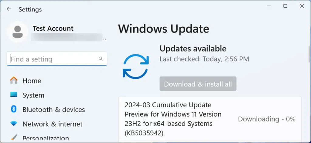 Windows 11 update KB5035942 