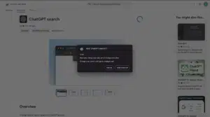 chatGPT search chrome extension